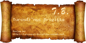Turcsányi Brigitta névjegykártya